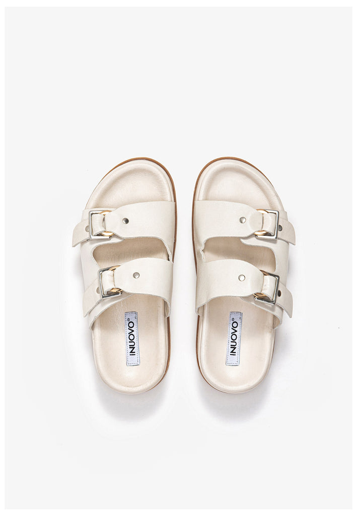 Inuovo Pantoletten Leder Cream