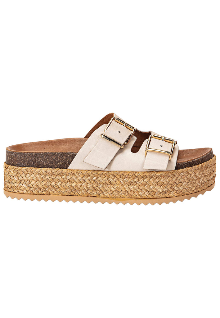 Inuovo Pantoletten Leder Creme