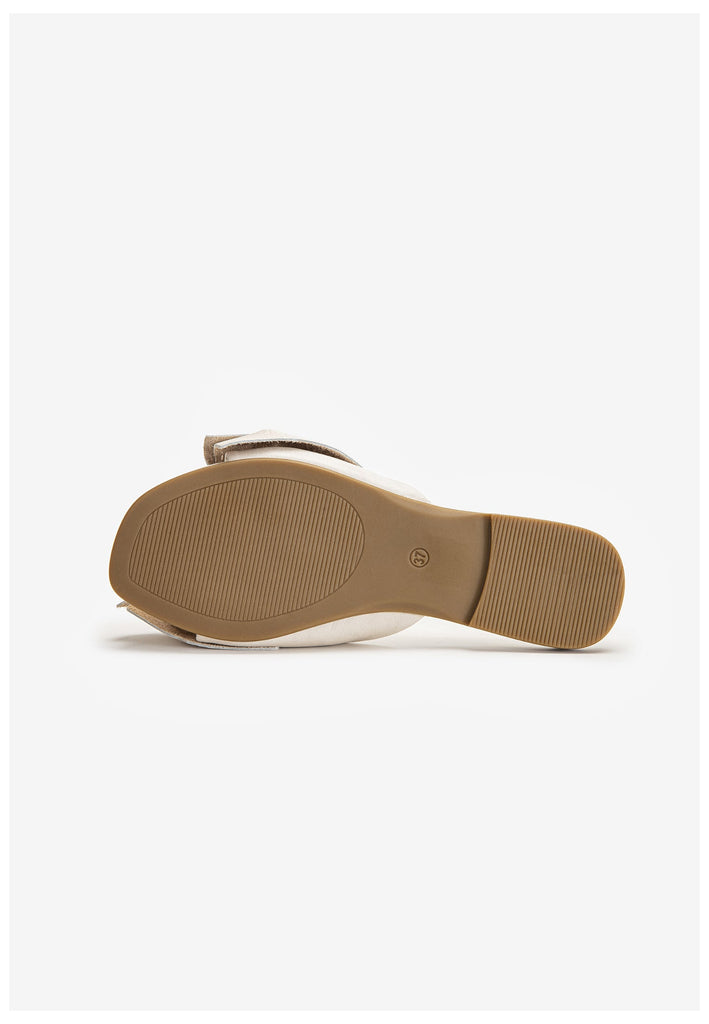 Inuovo Pantoletten Leder Creme