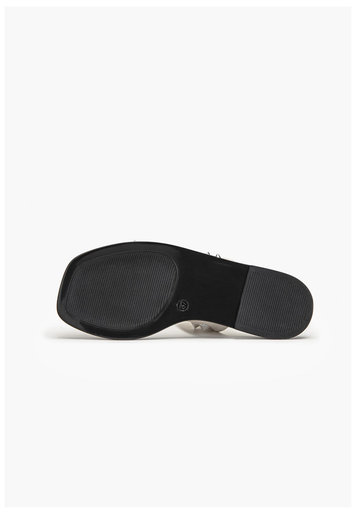 Inuovo Pantoletten Leder Creme