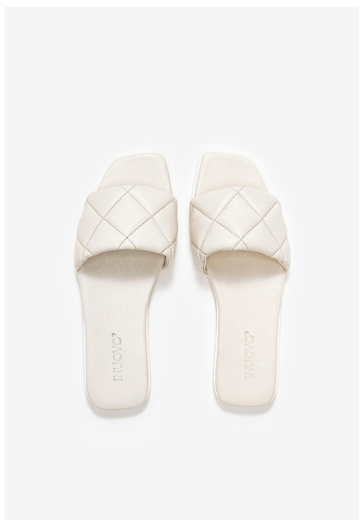 Inuovo Pantoletten Leder Creme