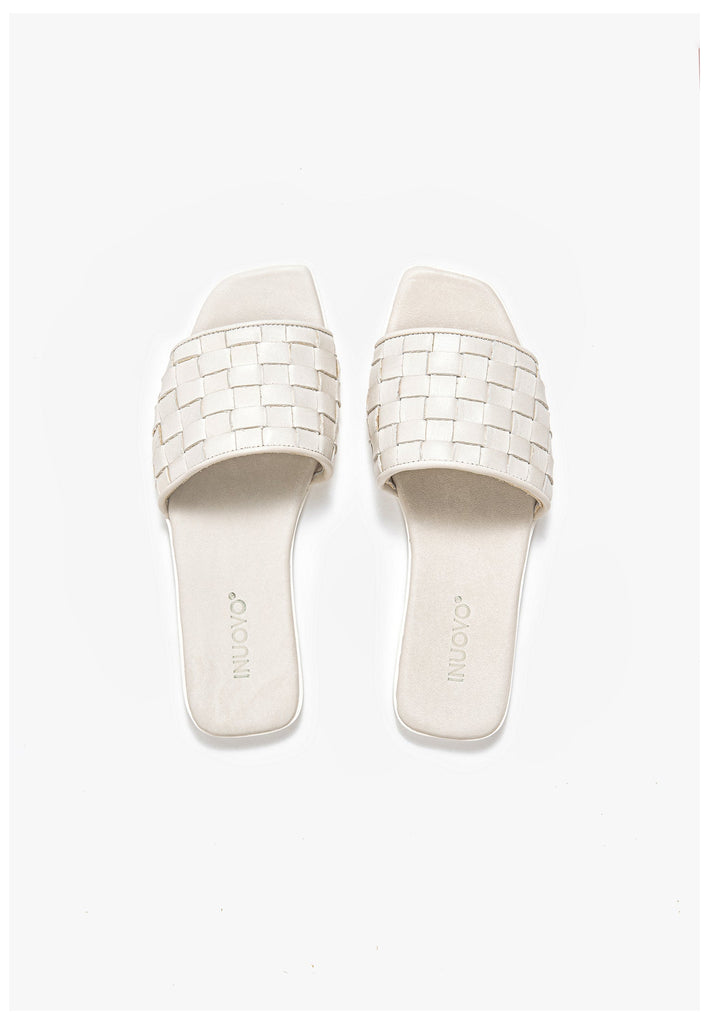 Inuovo Pantoletten Leder Creme