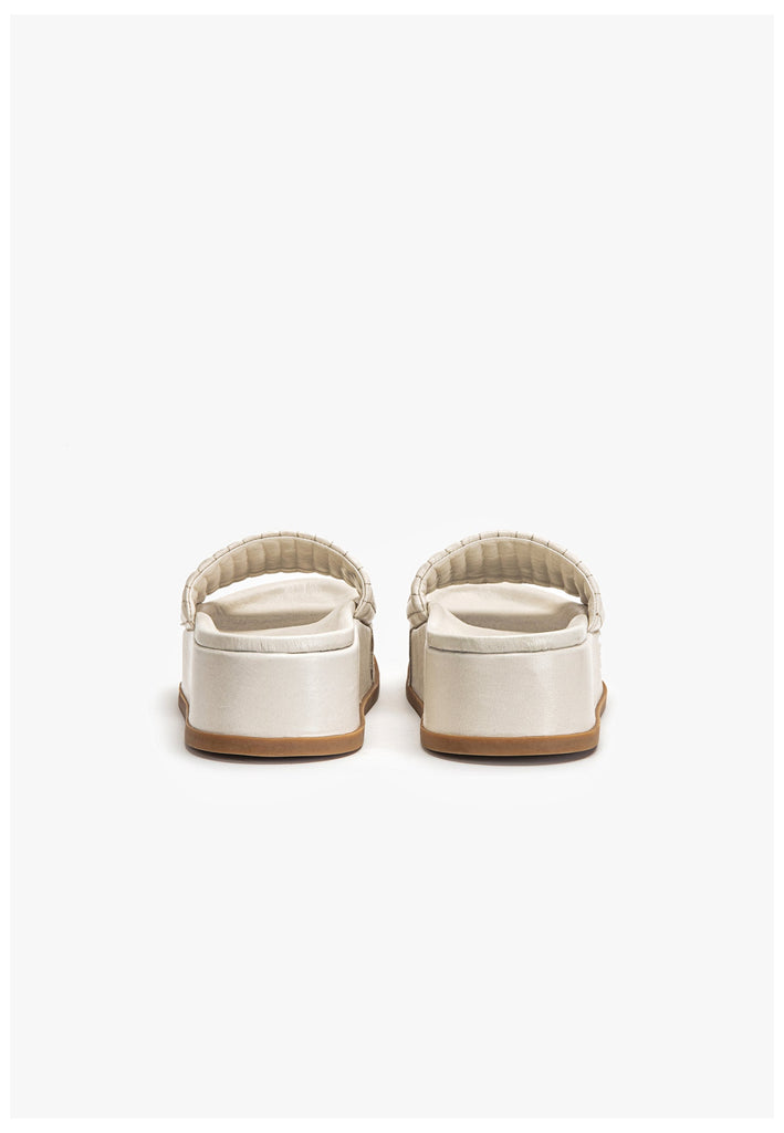 Inuovo Pantoletten Leder Creme