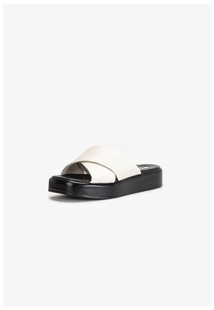 Inuovo Pantoletten Leder Creme