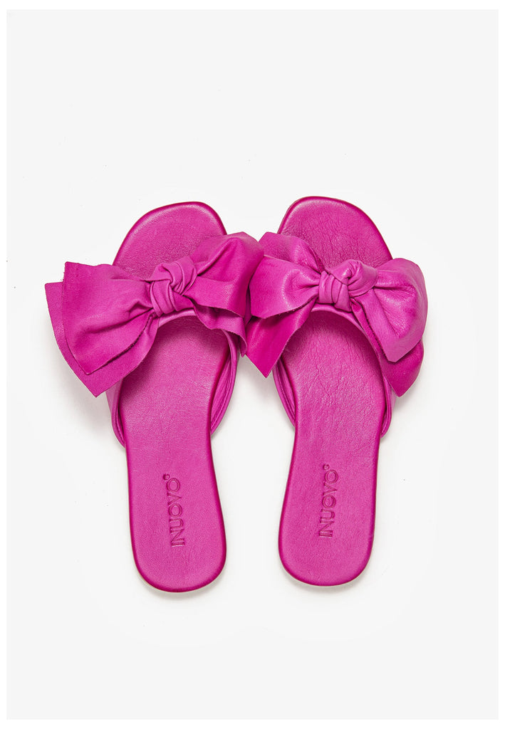 Inuovo Pantoletten Leder Fuchsia