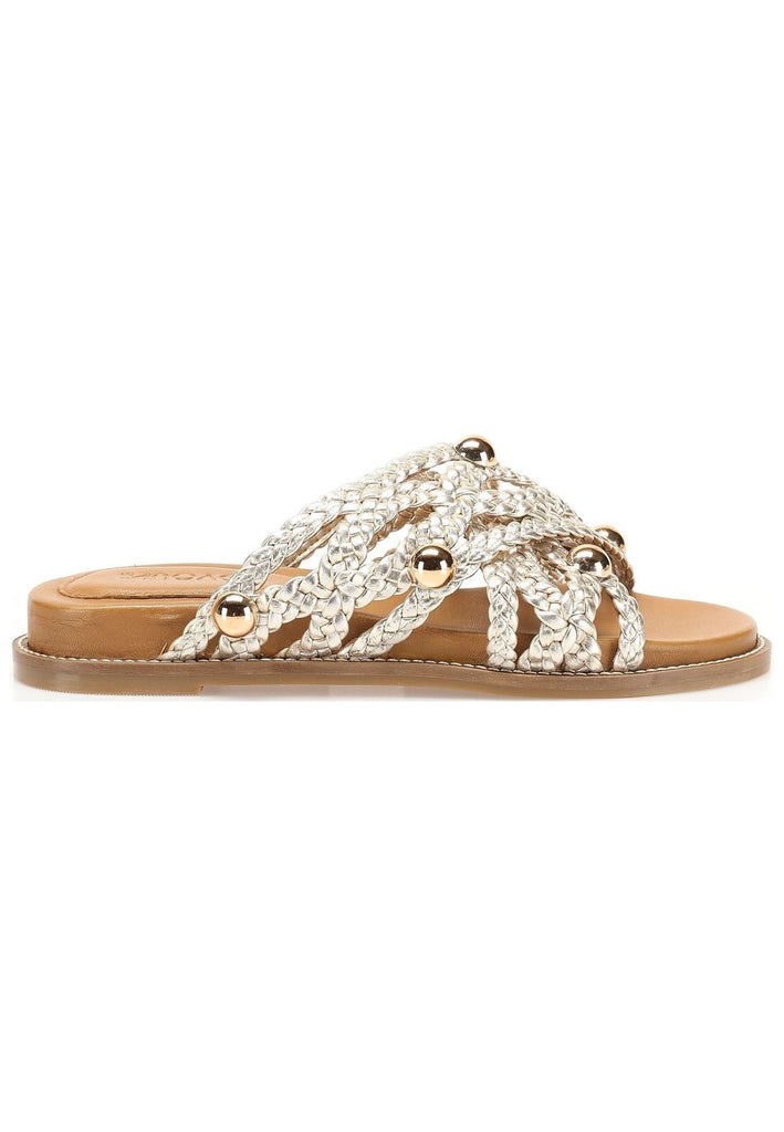 Inuovo Pantoletten Leder Gold