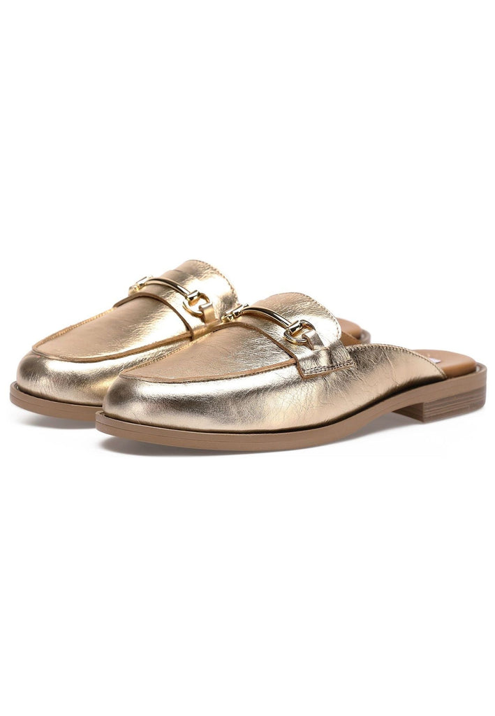 Inuovo Pantoletten Leder Gold