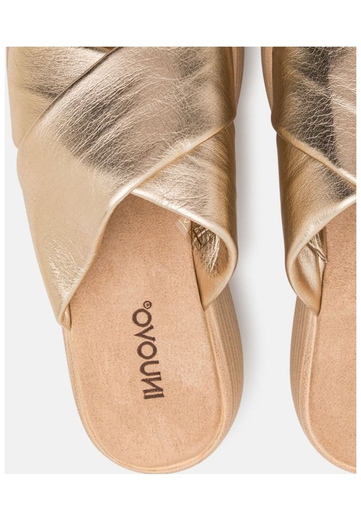 Inuovo Pantoletten Leder Gold