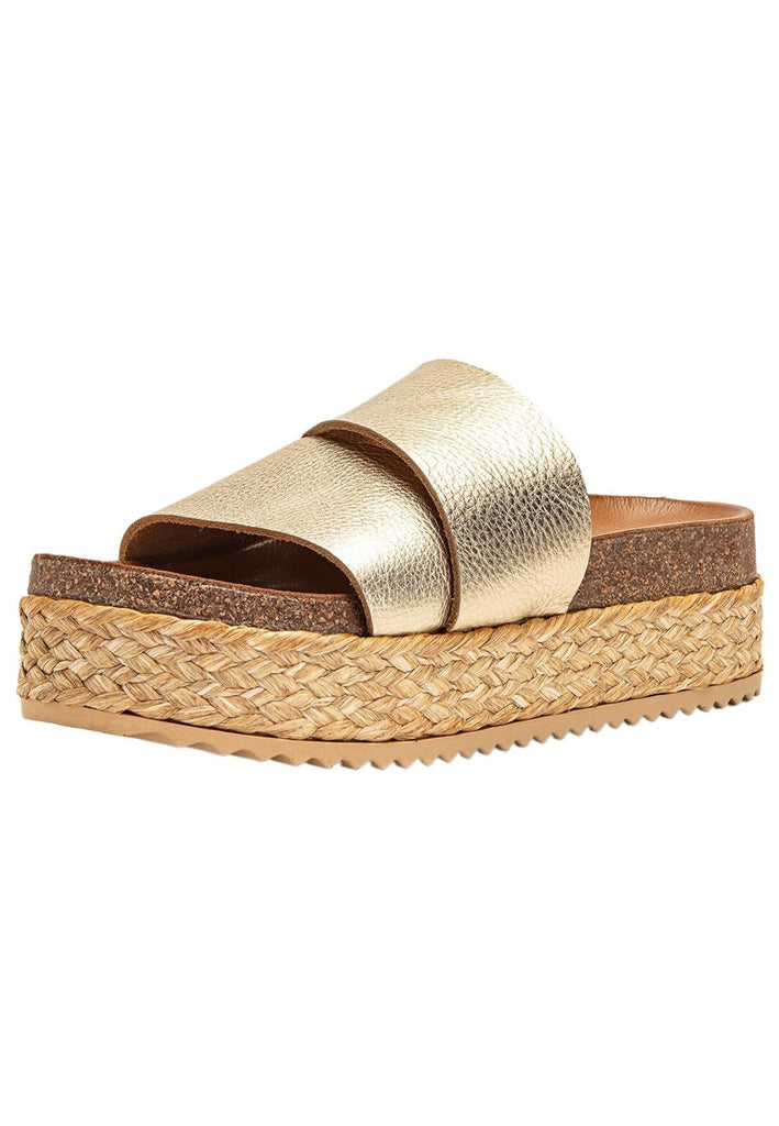 Inuovo Pantoletten Leder Gold