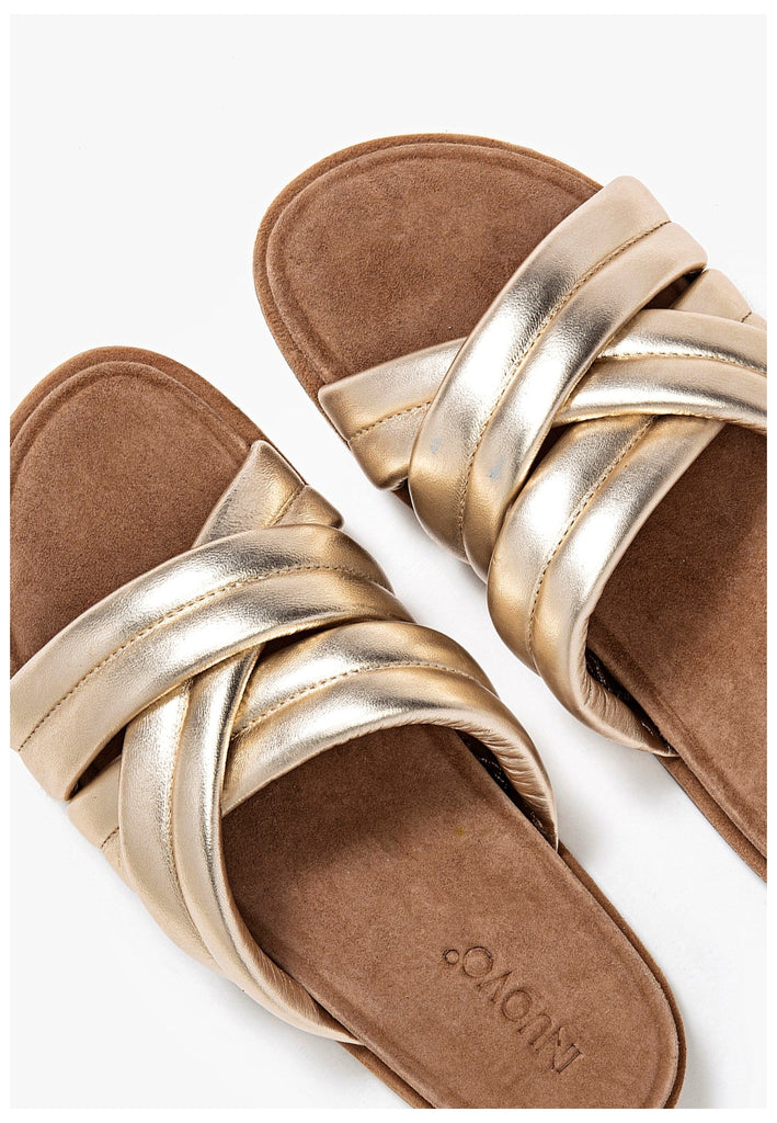Inuovo Pantoletten Leder Gold