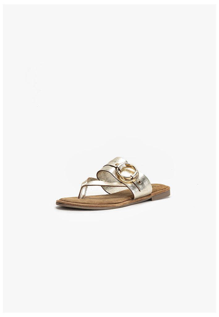 Inuovo Pantoletten Leder Gold