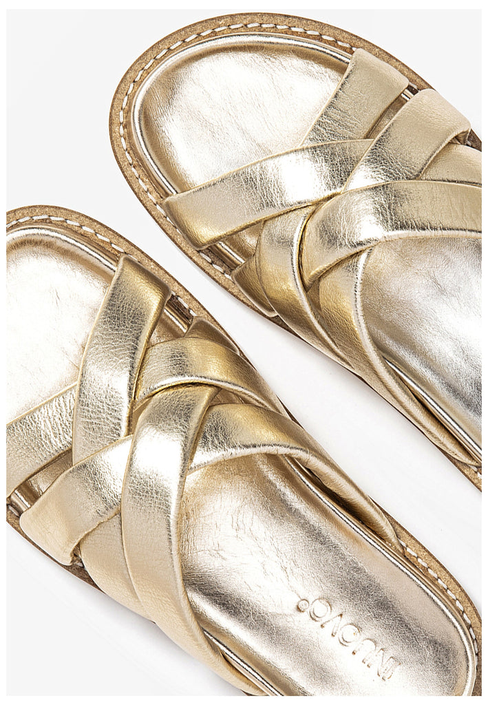 Inuovo Pantoletten Leder Gold