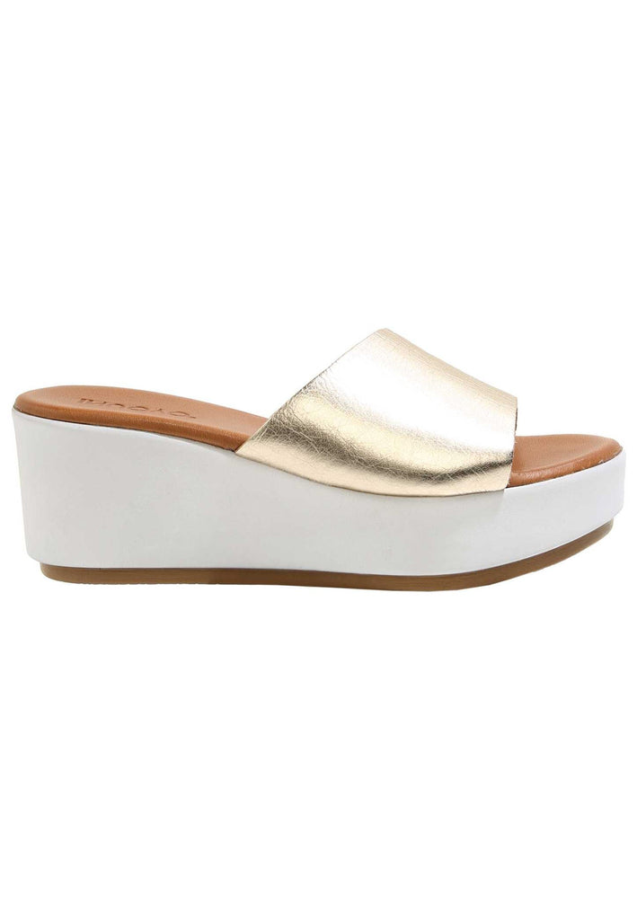 Inuovo Pantoletten Leder Gold