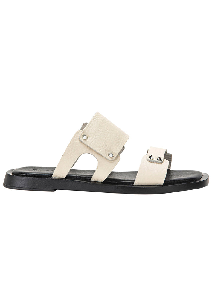 Inuovo Pantoletten Leder Hellbeige