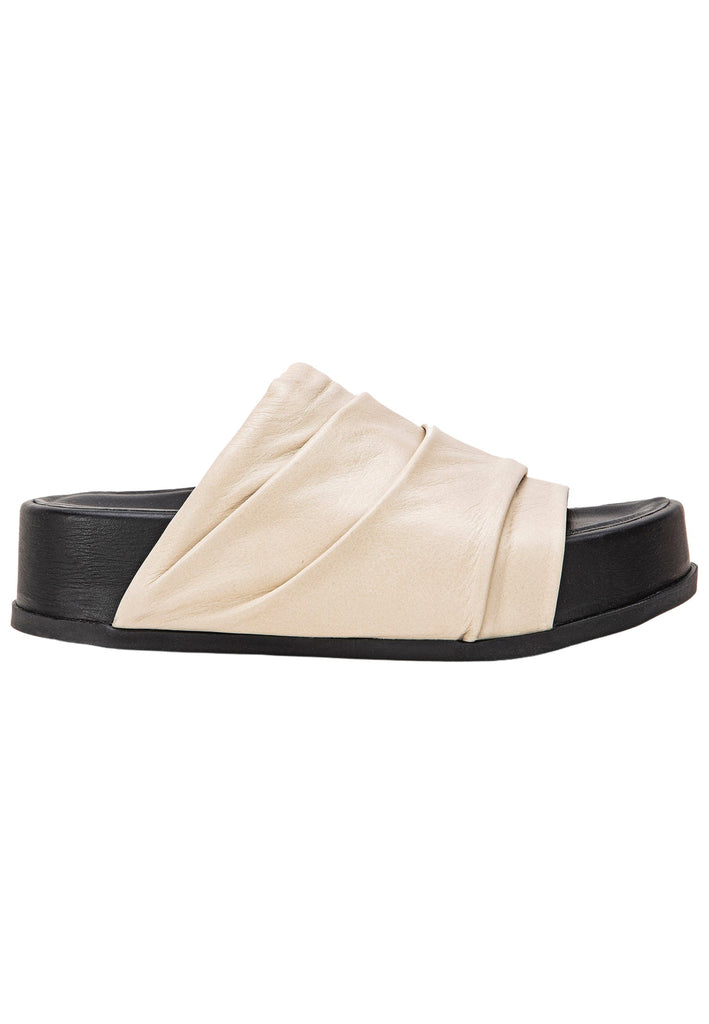 Inuovo Pantoletten Leder Hellbeige