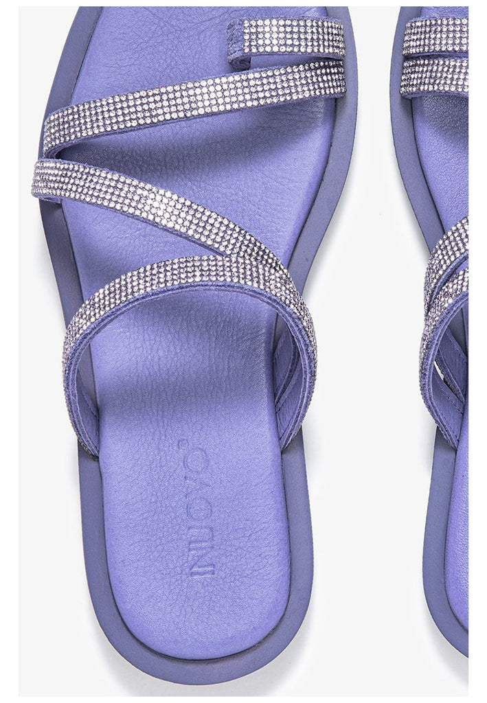 Inuovo Pantoletten Leder Hellblau