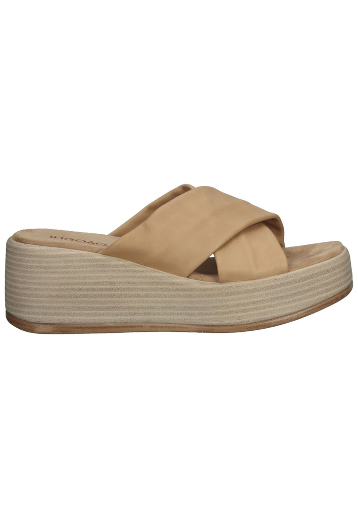 Inuovo Pantoletten Leder Hellbraun