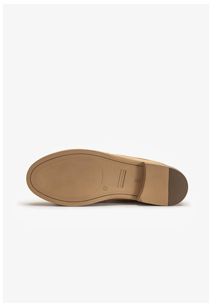 Inuovo Pantoletten Leder Hellbraun