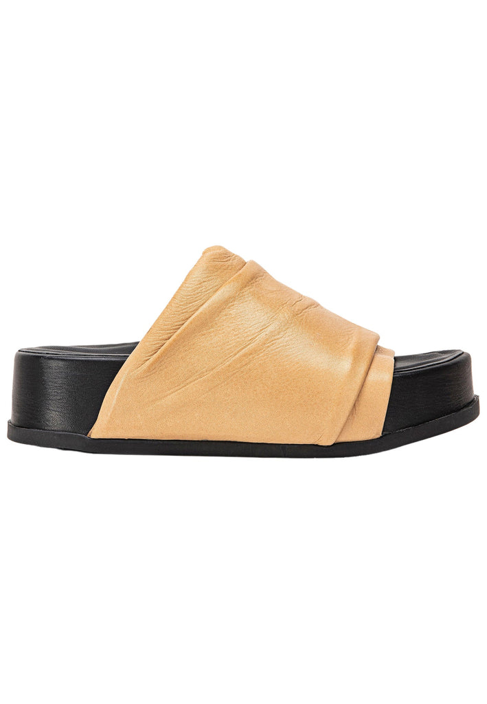 Inuovo Pantoletten Leder Hellbraun