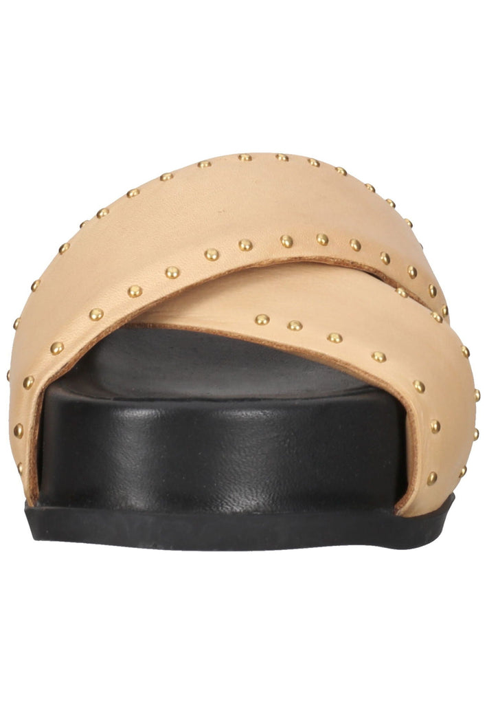 Inuovo Pantoletten Leder Hellbraun