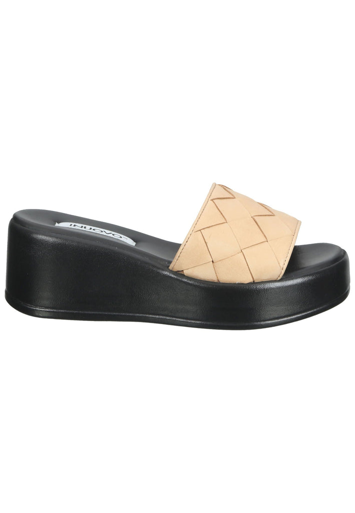 Inuovo Pantoletten Leder Hellbraun