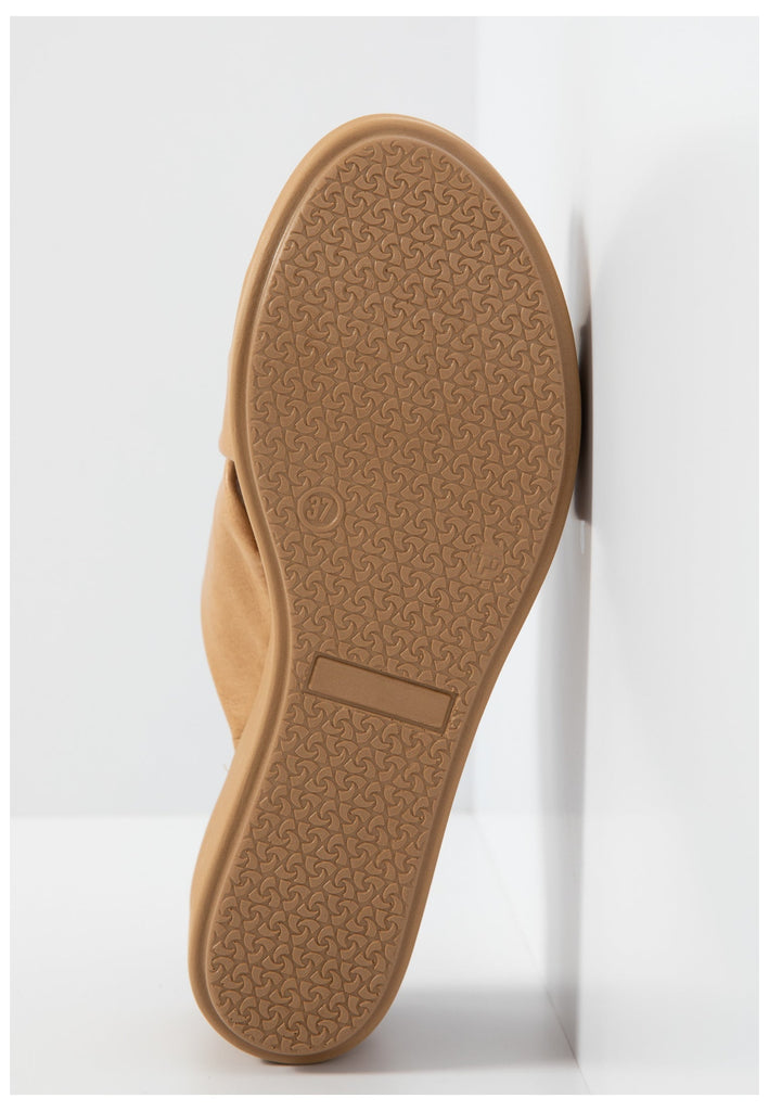 Inuovo Pantoletten Leder Hellbraun