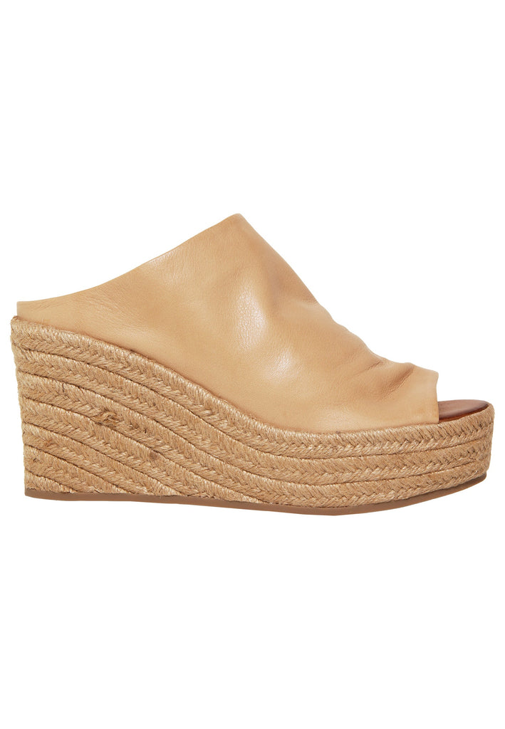 Inuovo Pantoletten Leder Hellbraun