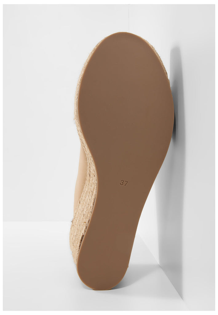 Inuovo Pantoletten Leder Hellbraun