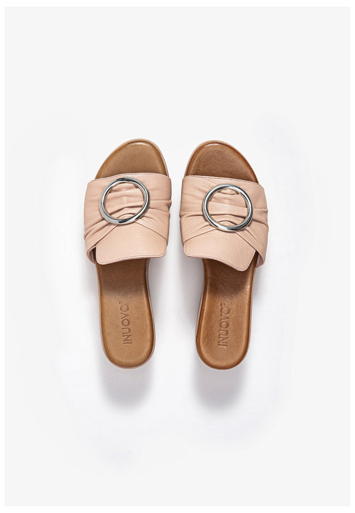 Inuovo Pantoletten Leder Hellrosa