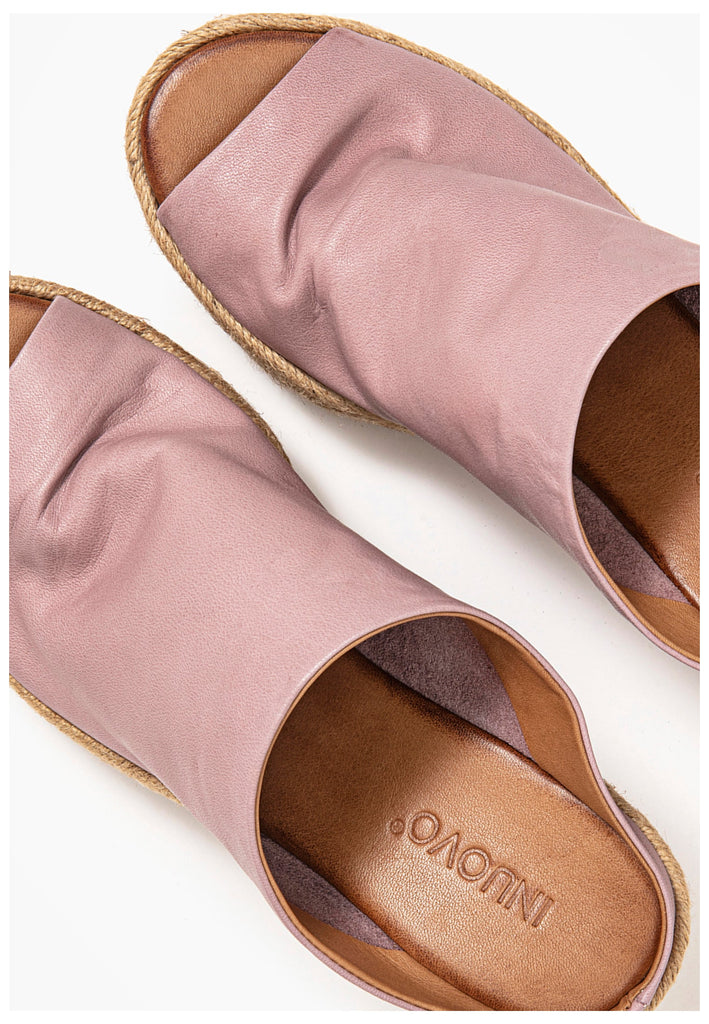 Inuovo Pantoletten Leder Lila