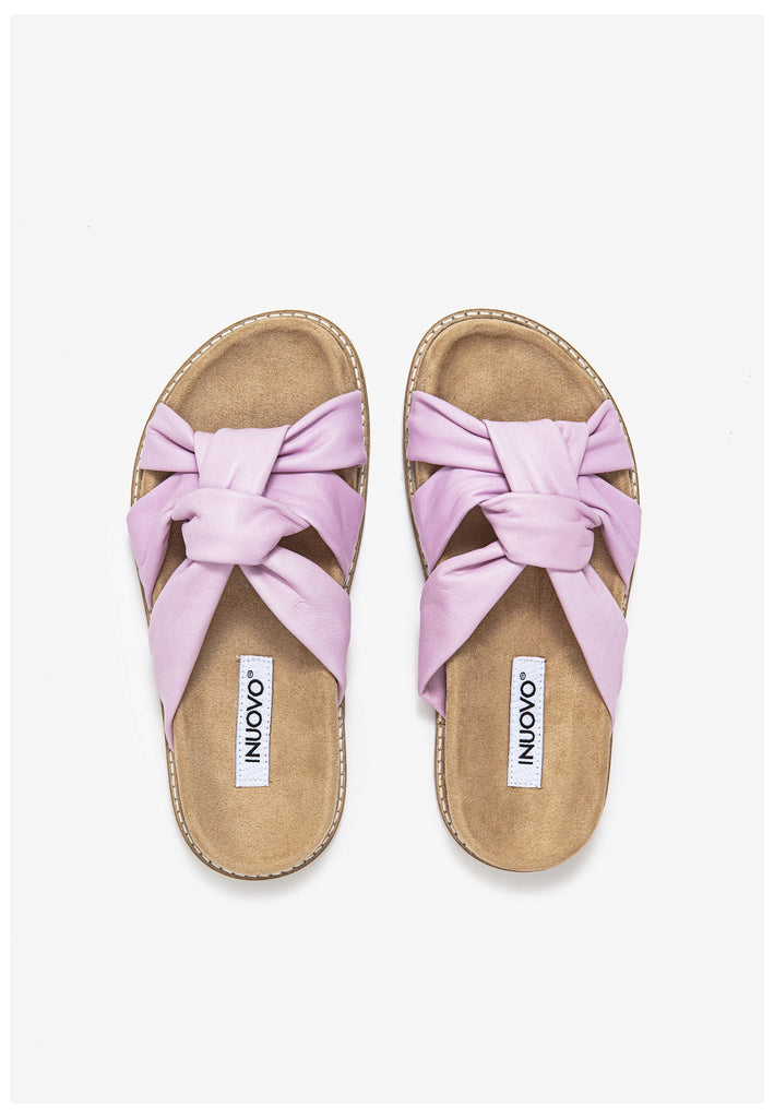 Inuovo Pantoletten Leder Lila