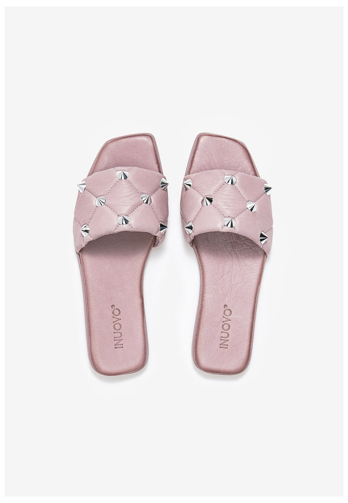 Inuovo Pantoletten Leder Lila