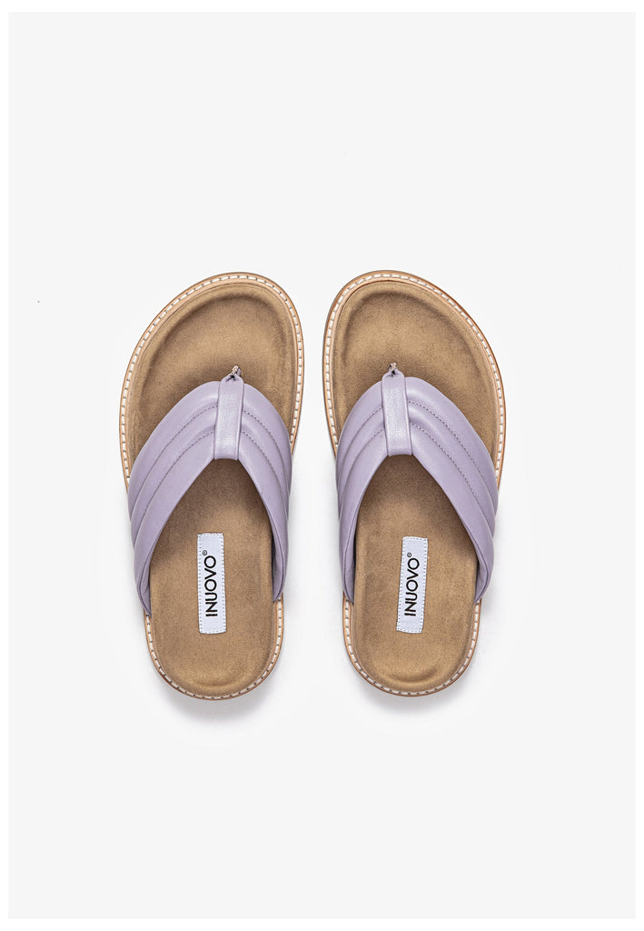 Inuovo Pantoletten Leder Lilac