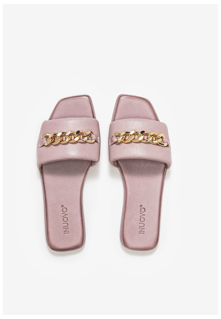Inuovo Pantoletten Leder Lilac