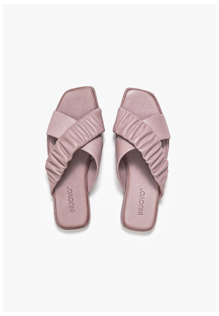 Inuovo Pantoletten Leder Lilac