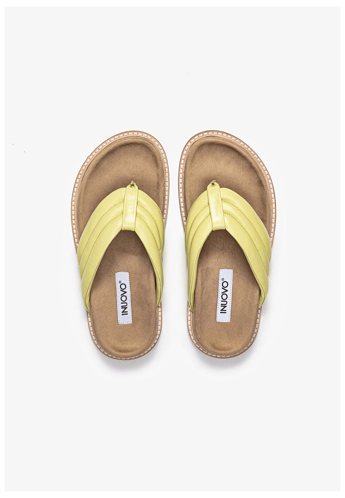 Inuovo Pantoletten Leder Lime