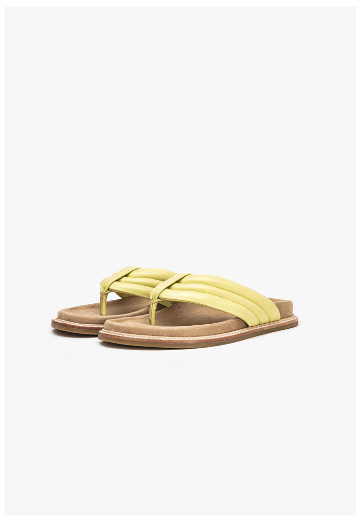 Inuovo Pantoletten Leder Lime