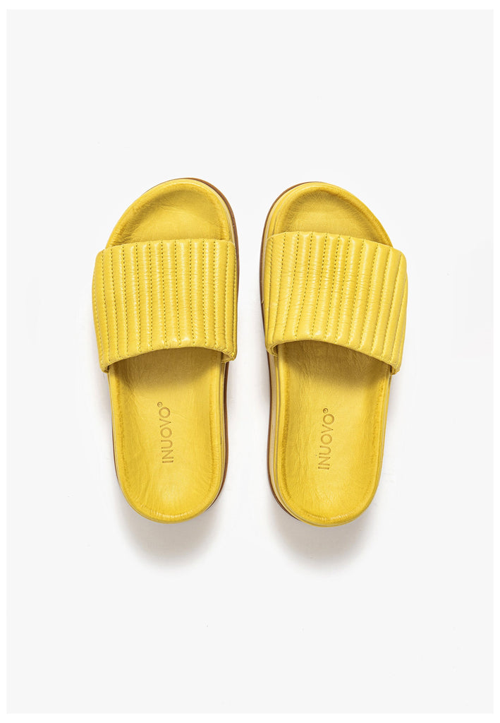 Inuovo Pantoletten Leder Lime