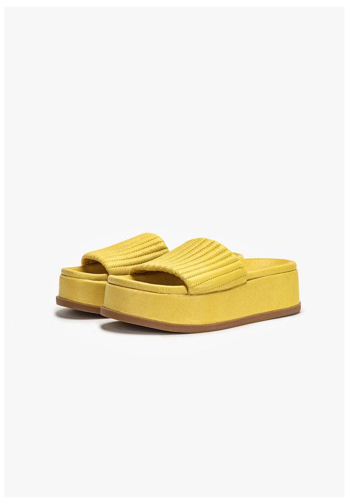 Inuovo Pantoletten Leder Lime