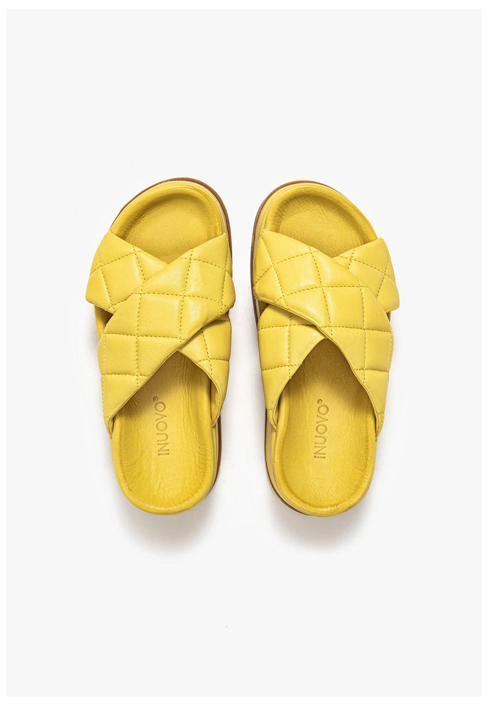 Inuovo Pantoletten Leder Lime