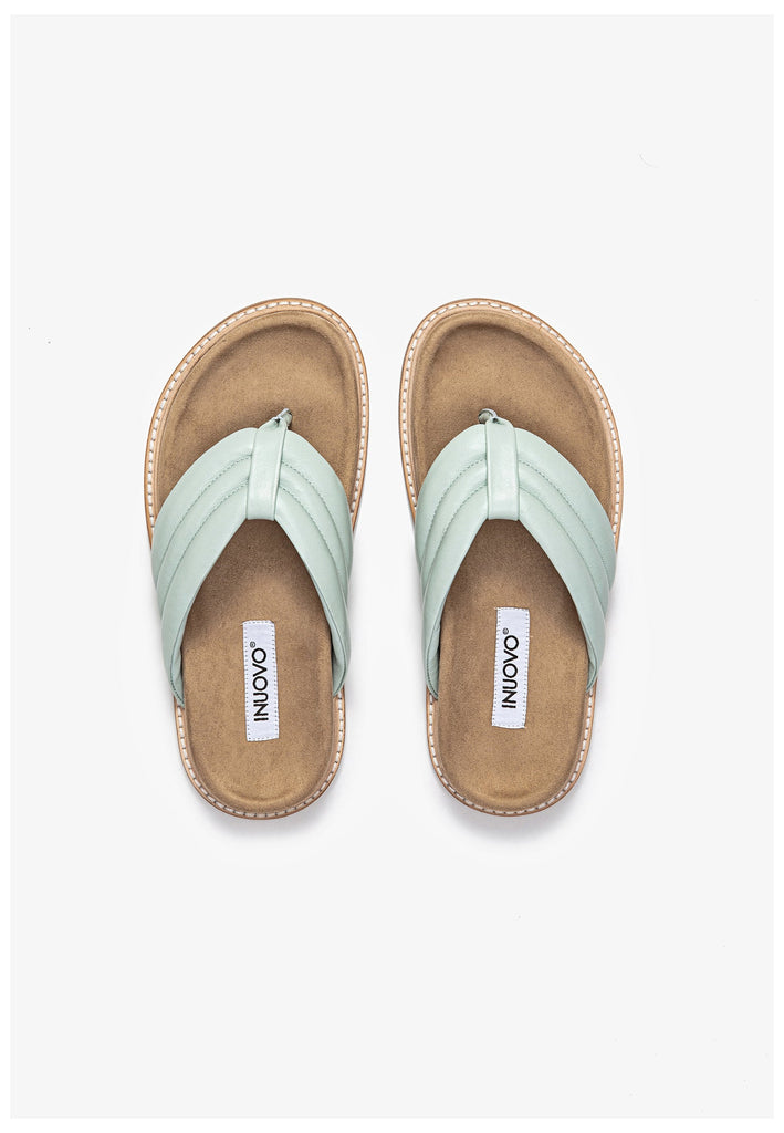 Inuovo Pantoletten Leder Mint