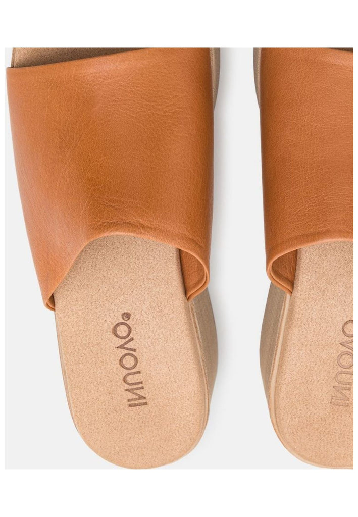 Inuovo Pantoletten Leder Mittelbraun