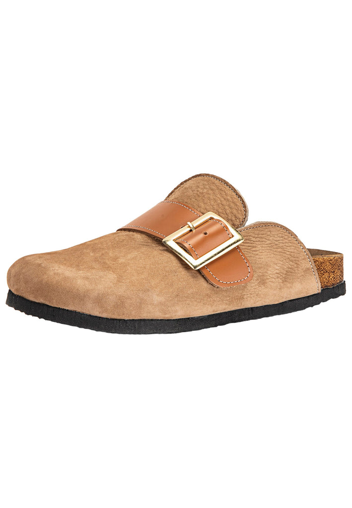 Inuovo Pantoletten Leder Mittelbraun