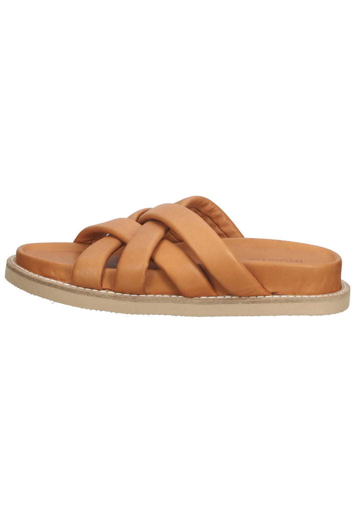 Inuovo Pantoletten Leder Mittelbraun