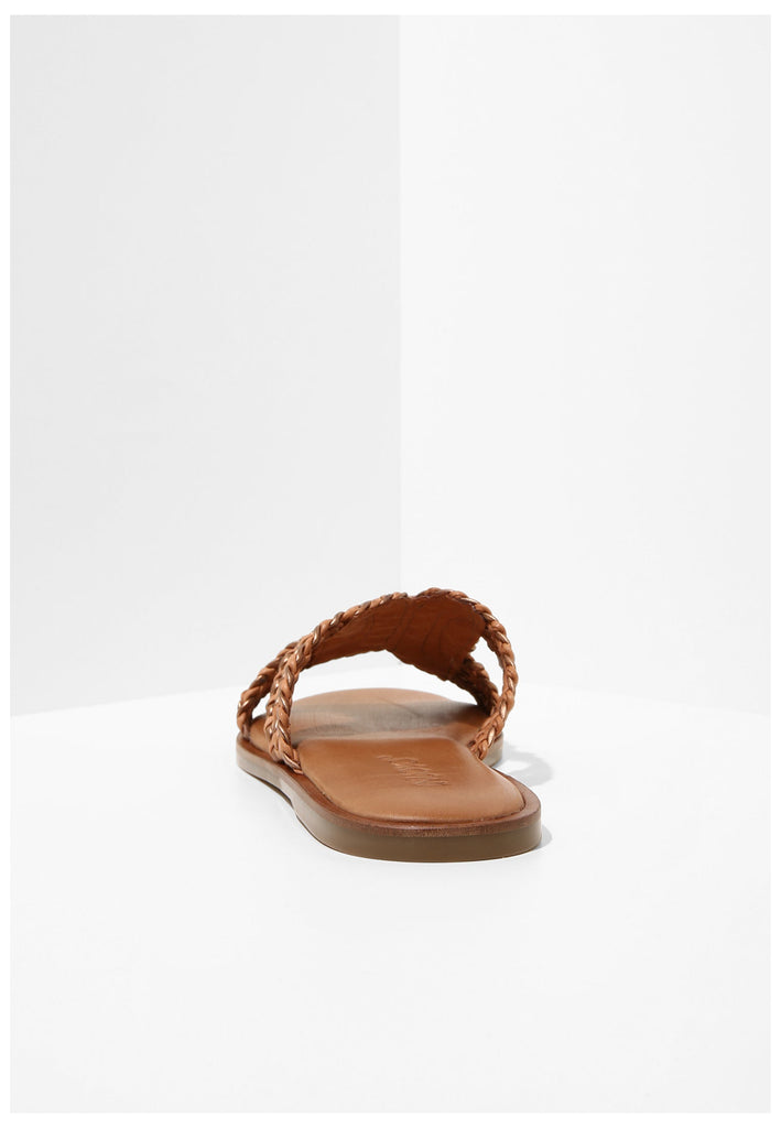 Inuovo Pantoletten Leder Mittelbraun