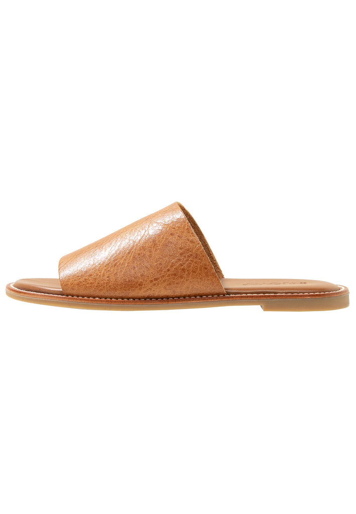 Inuovo Pantoletten Leder Mittelbraun