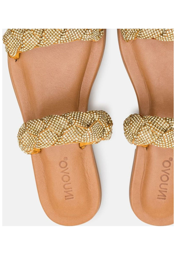 Inuovo Pantoletten Leder Mustard