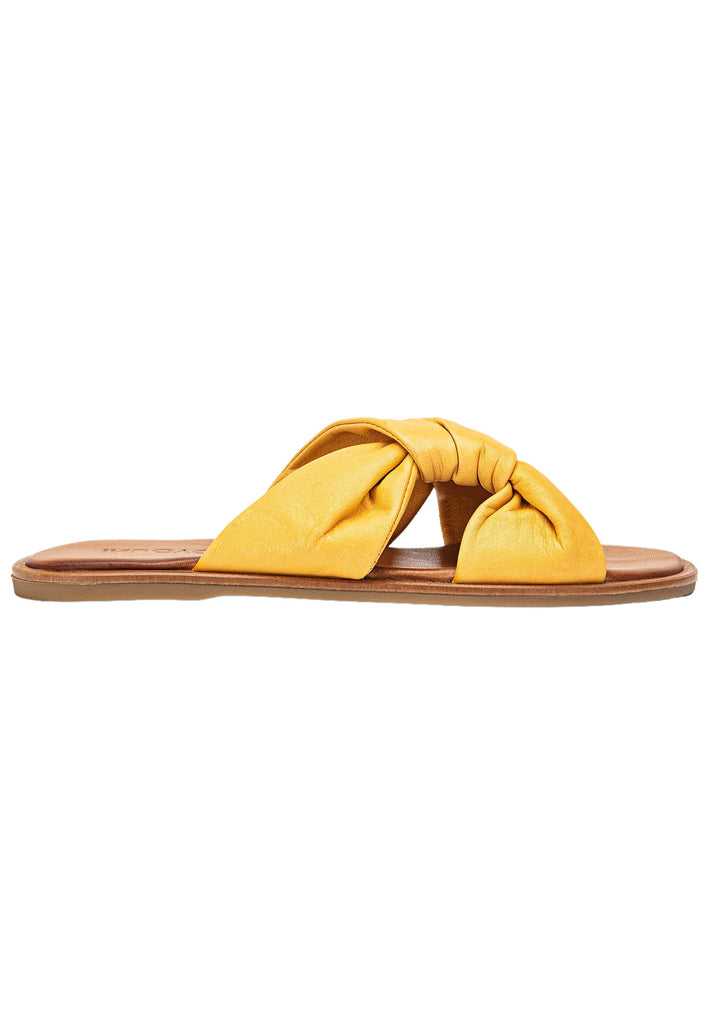 Inuovo Pantoletten Leder Mustard