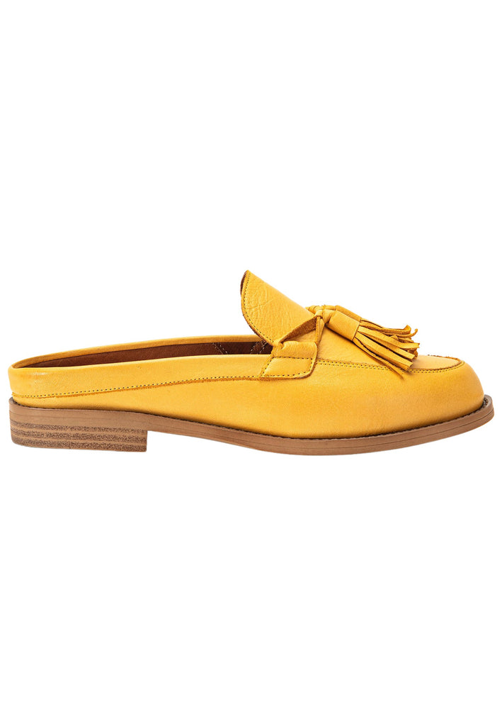 Inuovo Pantoletten Leder Mustard