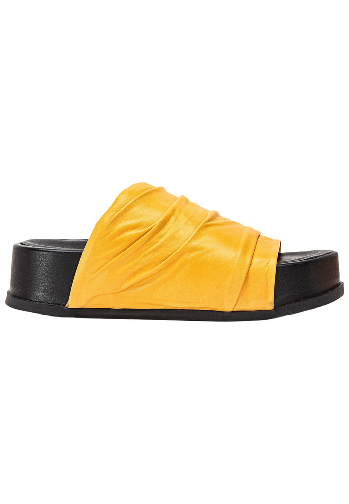 Inuovo Pantoletten Leder Mustard